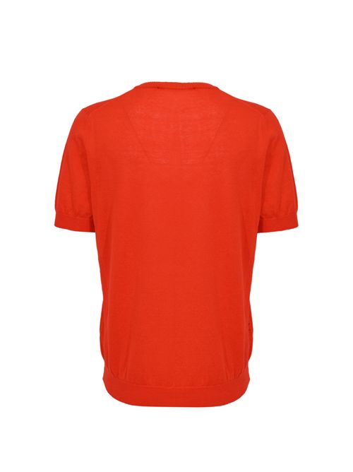 Maglia in lino e cotone Corallo AMARANTO | B9AB0030ABV 416